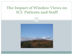 The Impact of Window Views on ICU Patients and Staff